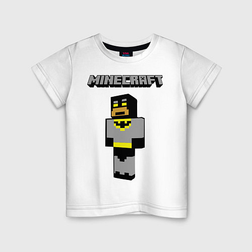 Детская футболка Minecraft Batman / Белый – фото 1