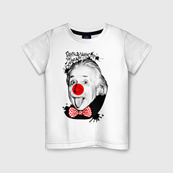 Детская футболка Альберт Эйнштейн клоун