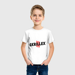 Футболка хлопковая детская Skrillex III, цвет: белый — фото 2