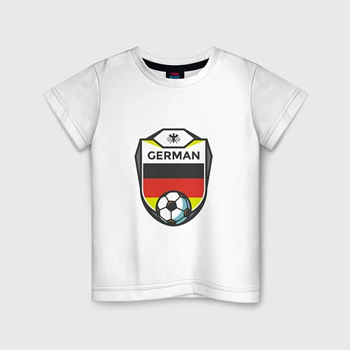 Детская футболка German Soccer / Белый – фото 1