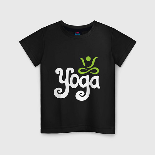 Детская футболка Yoga / Черный – фото 1
