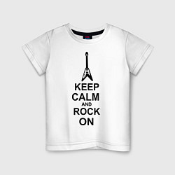 Детская футболка Keep Calm & Rock On