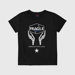Футболка хлопковая детская Fragile Express, цвет: черный