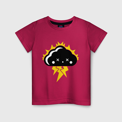 Детская футболка Тучка Аниме / Маджента – фото 1