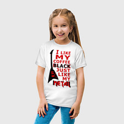 Футболка хлопковая детская Mindless Self Indulgence - Coffee black, цвет: белый — фото 2