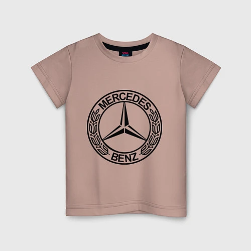 Детская футболка Mercedes-Benz / Пыльно-розовый – фото 1