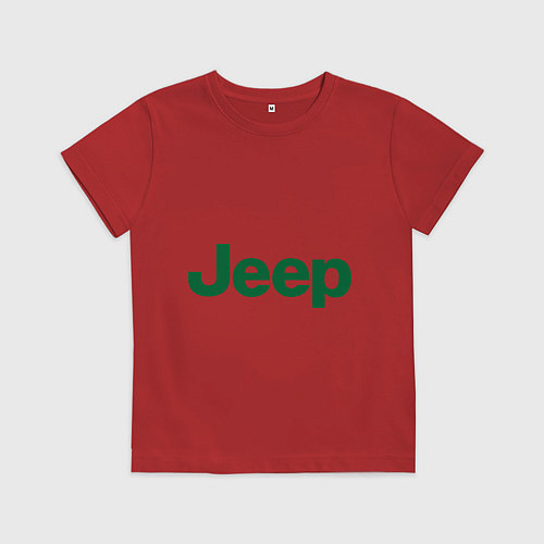 Детская футболка Logo Jeep / Красный – фото 1