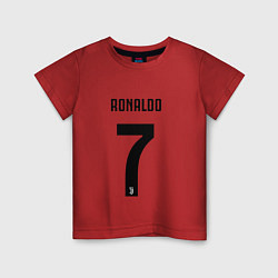 Футболка хлопковая детская RONALDO 7, цвет: красный