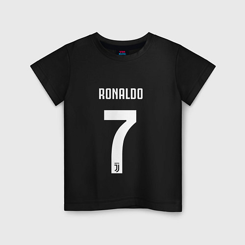 Детская футболка RONALDO 7 / Черный – фото 1