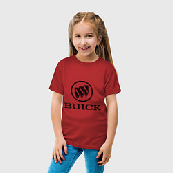 Футболка хлопковая детская Buick logo, цвет: красный — фото 2