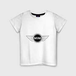 Футболка хлопковая детская MINI logo, цвет: белый