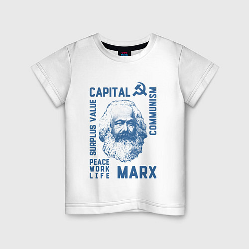 Детская футболка Marx: Capital / Белый – фото 1