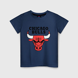 Футболка хлопковая детская Chicago Bulls, цвет: тёмно-синий