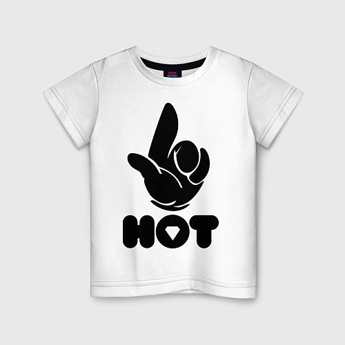 Детская футболка This is hot / Белый – фото 1