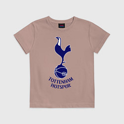 Футболка хлопковая детская Tottenham FC, цвет: пыльно-розовый