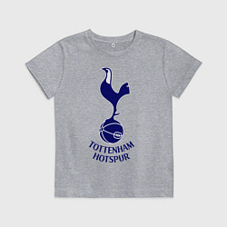 Футболка хлопковая детская Tottenham FC, цвет: меланж