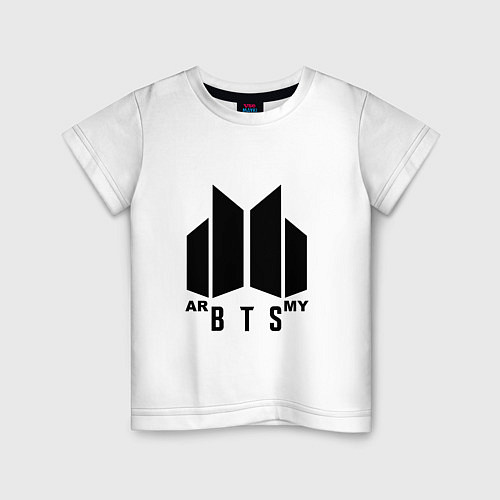 Детская футболка BTS ARMY / Белый – фото 1
