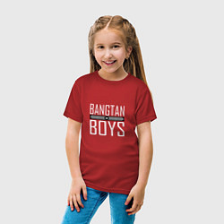 Футболка хлопковая детская BANGTAN BOYS, цвет: красный — фото 2