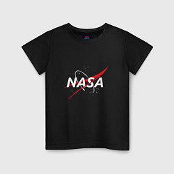 Футболка хлопковая детская NASA: Space Arrow, цвет: черный