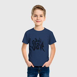 Футболка хлопковая детская Don't Starve, цвет: тёмно-синий — фото 2