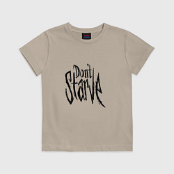Футболка хлопковая детская Don't Starve, цвет: миндальный