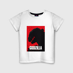 Футболка хлопковая детская Godzilla: Sunrise Poster, цвет: белый