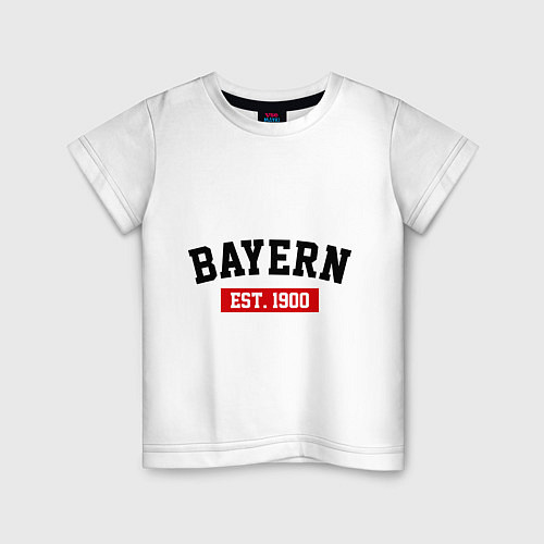 Детская футболка FC Bayern Est. 1900 / Белый – фото 1