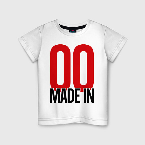 Детская футболка Made in 00s / Белый – фото 1