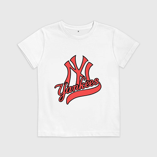 Детская футболка New York Yankees logo / Белый – фото 1