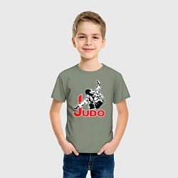 Футболка хлопковая детская Judo Master, цвет: авокадо — фото 2