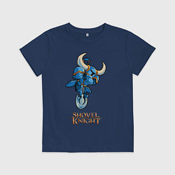Футболка хлопковая детская Shovel Knight, цвет: тёмно-синий