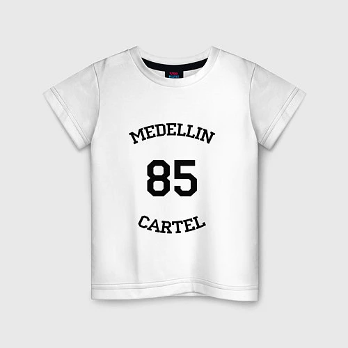 Детская футболка Medellin Cartel 85 / Белый – фото 1