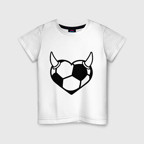 Детская футболка Football Love / Белый – фото 1