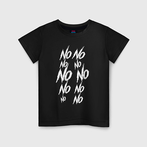 Детская футболка No No Slenderman / Черный – фото 1
