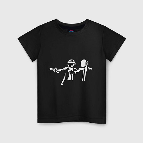 Детская футболка Daft Punk / Черный – фото 1