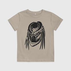 Футболка хлопковая детская Хищник, цвет: миндальный