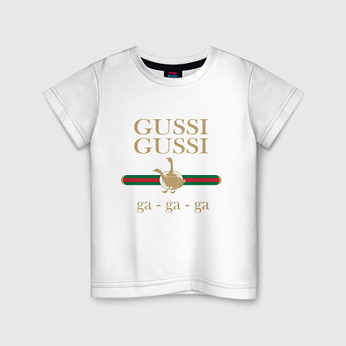Детская футболка GUSSI Ga-Style / Белый – фото 1