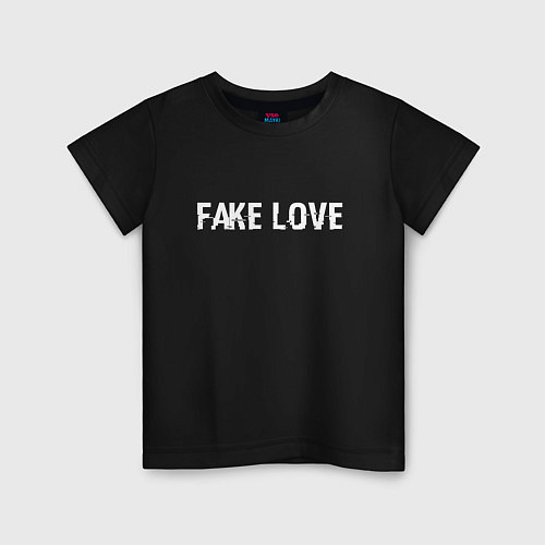 Детская футболка FAKE LOVE / Черный – фото 1