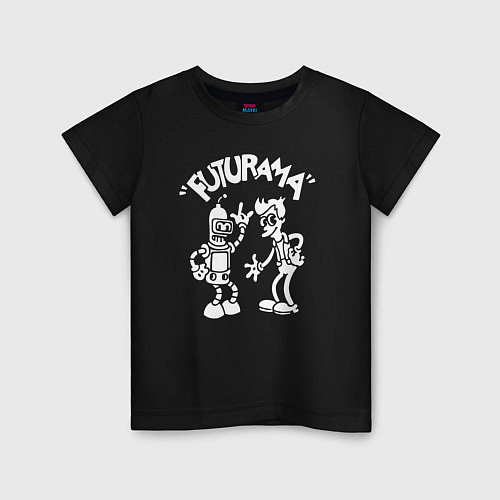 Детская футболка Futurama Cartoon / Черный – фото 1