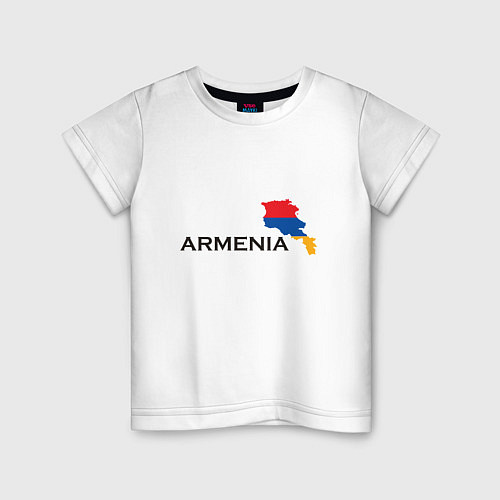 Детская футболка Armenia / Белый – фото 1