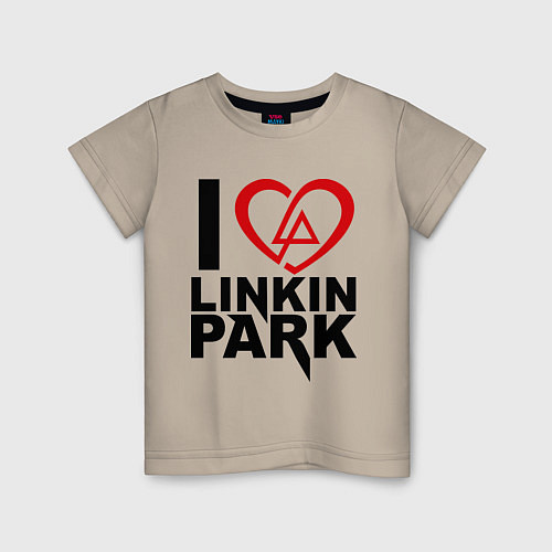 Детская футболка I love Linkin Park / Миндальный – фото 1