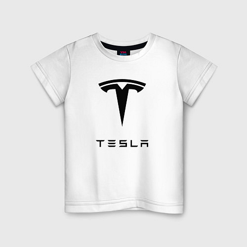 Детская футболка TESLA Mobile / Белый – фото 1