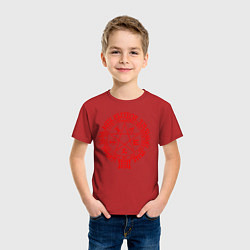 Футболка хлопковая детская Alucard Pentagram, цвет: красный — фото 2