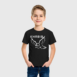 Футболка хлопковая детская Khabib Eagle, цвет: черный — фото 2