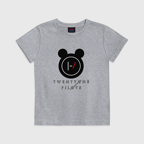 Детская футболка 21 Pilots: Black Mouse / Меланж – фото 1