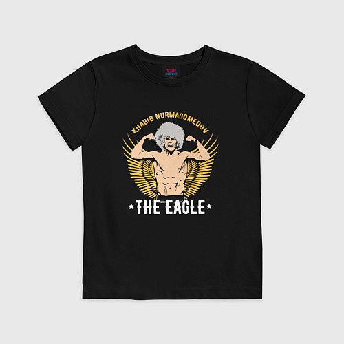 Детская футболка Khabib: The Eagle / Черный – фото 1
