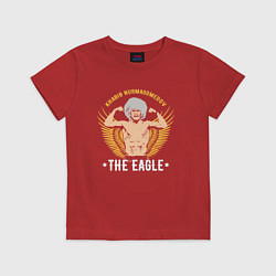 Футболка хлопковая детская Khabib: The Eagle, цвет: красный