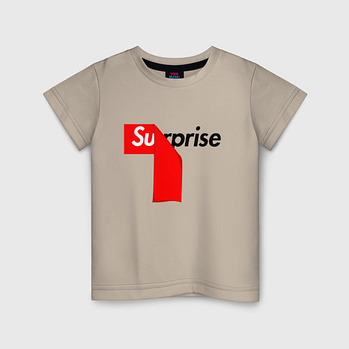 Детская футболка Supreme Surprise / Миндальный – фото 1