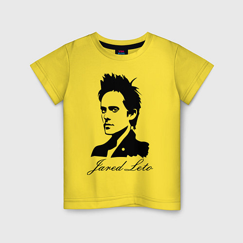 Детская футболка Jared Leto / Желтый – фото 1