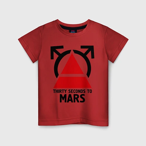 Детская футболка Thirty Seconds To Mars / Красный – фото 1